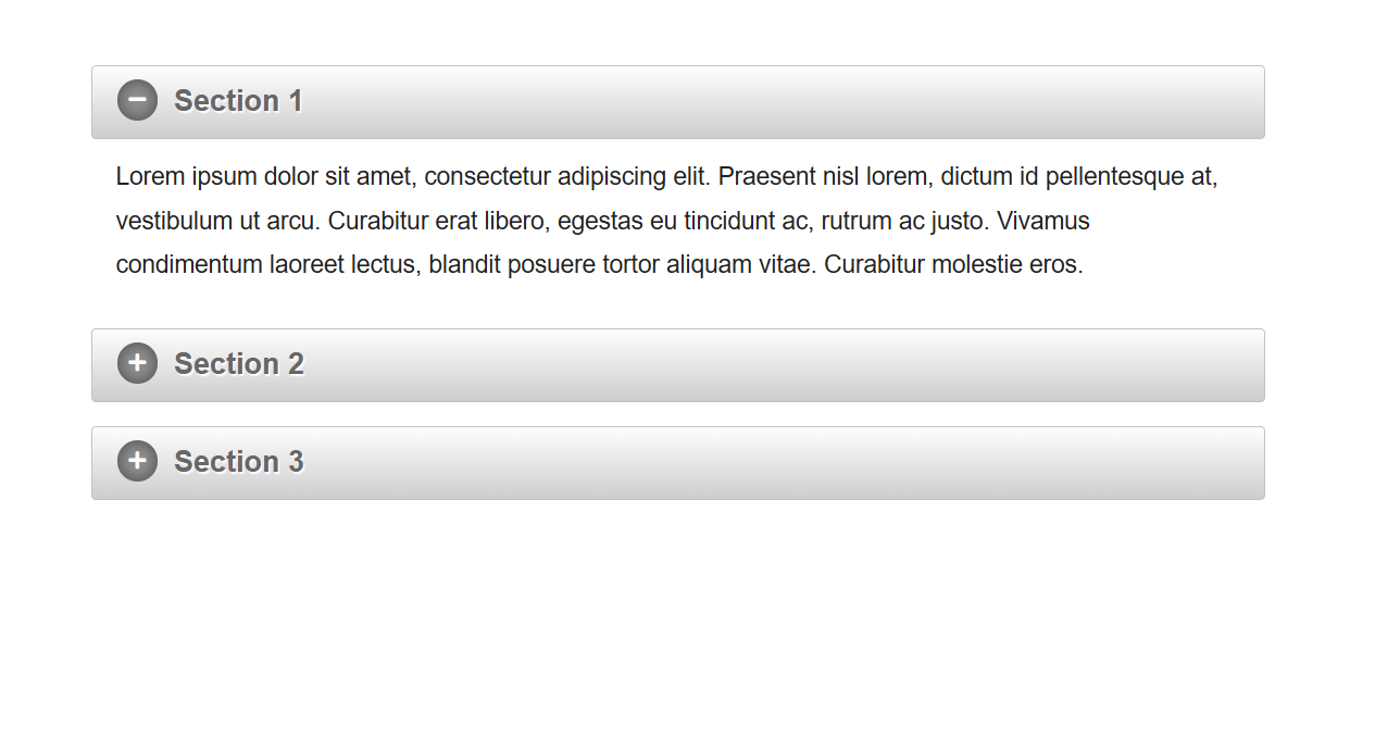 Bootstrap CSS Accordion 1