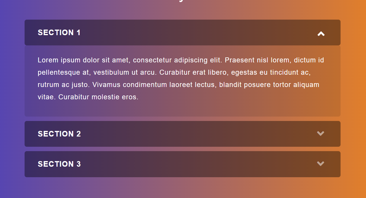 Bootstrap CSS Accordion 2